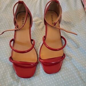 Torrid Red small heel sandal